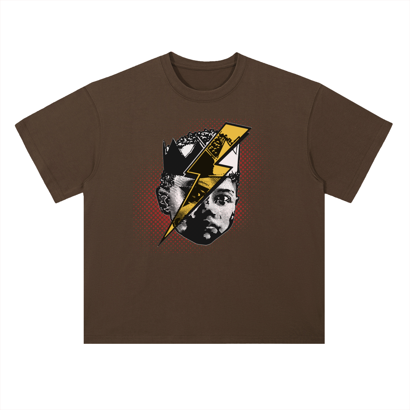 FACE OF KAL: Heavyweight Drop Shoulder Cotton T-Shirt
