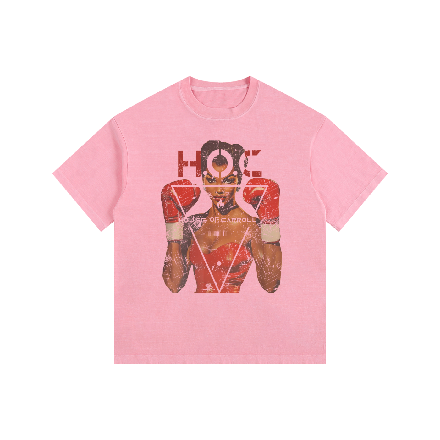 LADIES CHAMP: Vintage Washed Oversized Cotton T-Shirt
