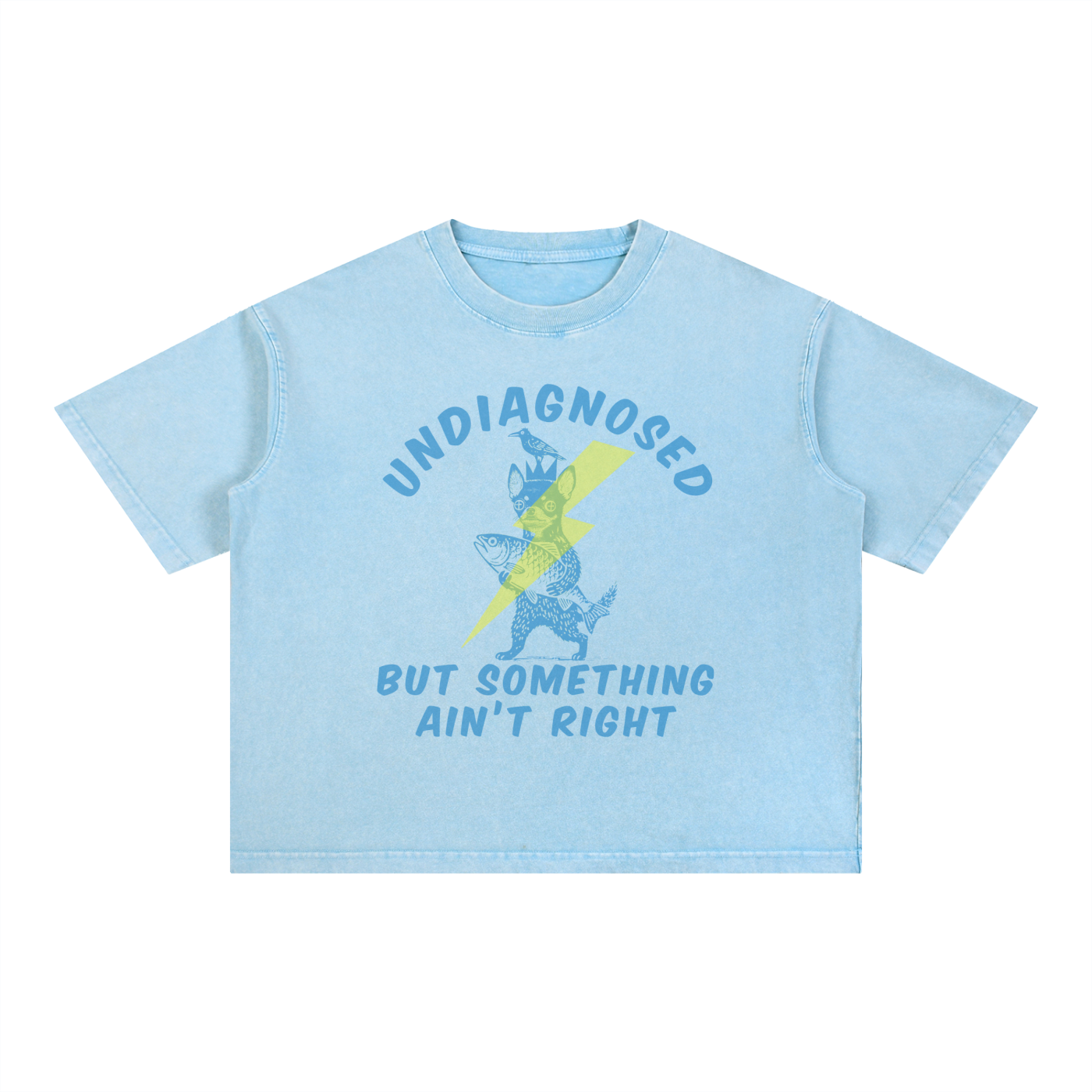 UNDIAGNOSED: Mineral Wash Boxy Cotton T-Shirt