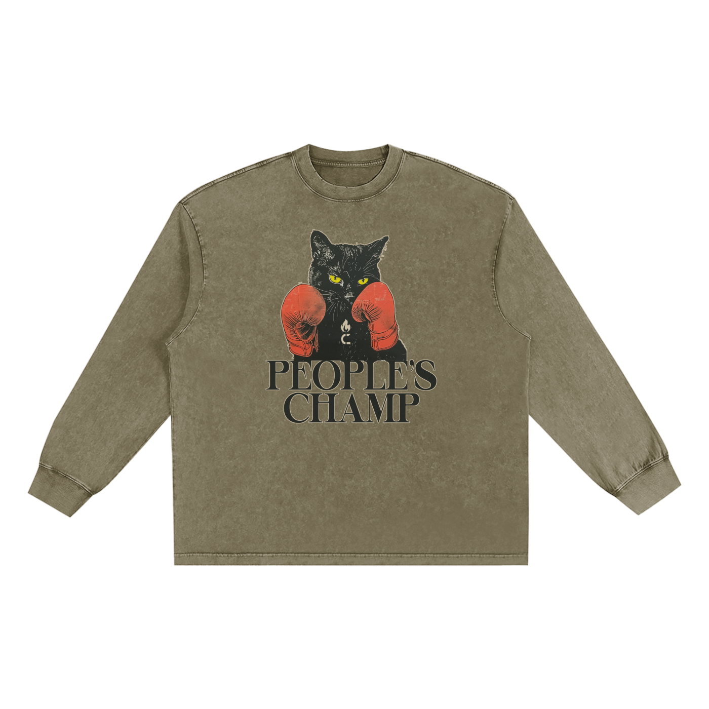 PEOPLE'S CHAMP 2: Snow Washed Frayed Edge T-Shirt