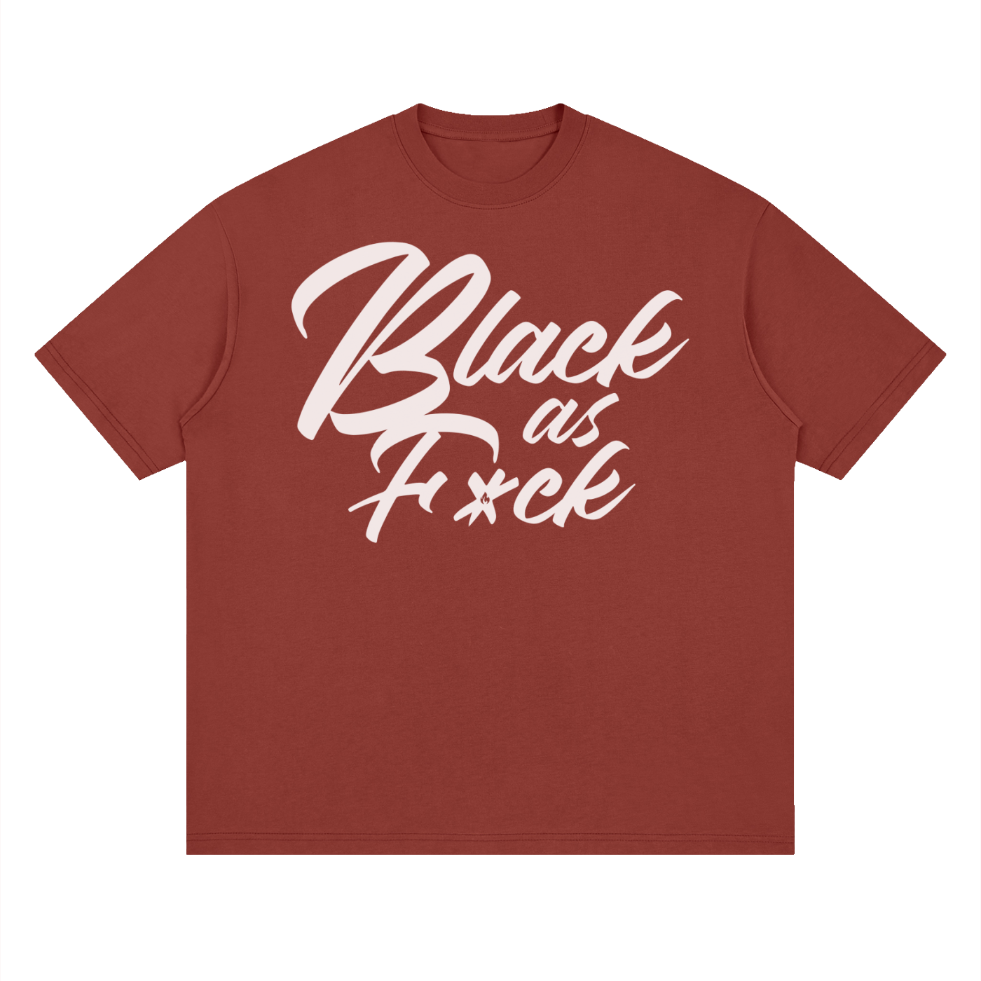 BLK AS FK: Streetwear Loose Drop Shoulder T-Shirt