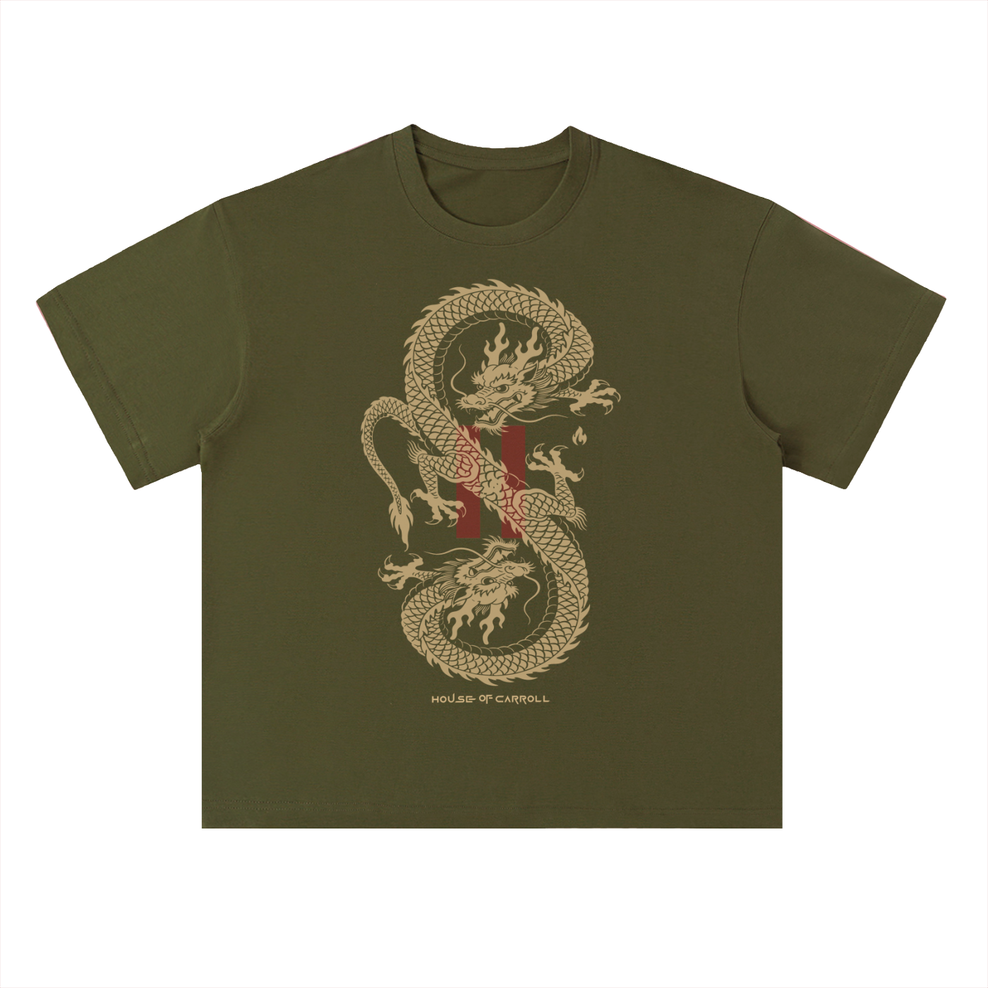 DRAGONZ: Heavyweight Drop Shoulder Cotton T-Shirt