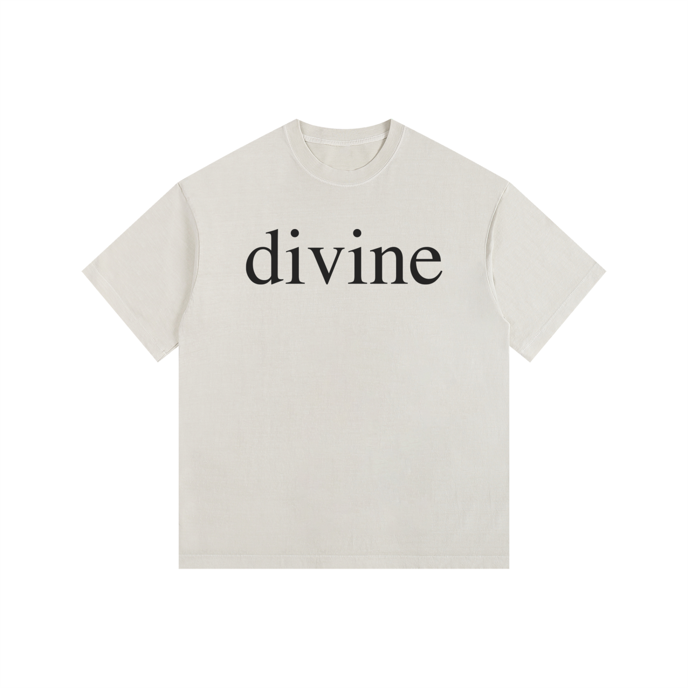 DIVINE: Vintage Washed Oversized Cotton T-Shirt