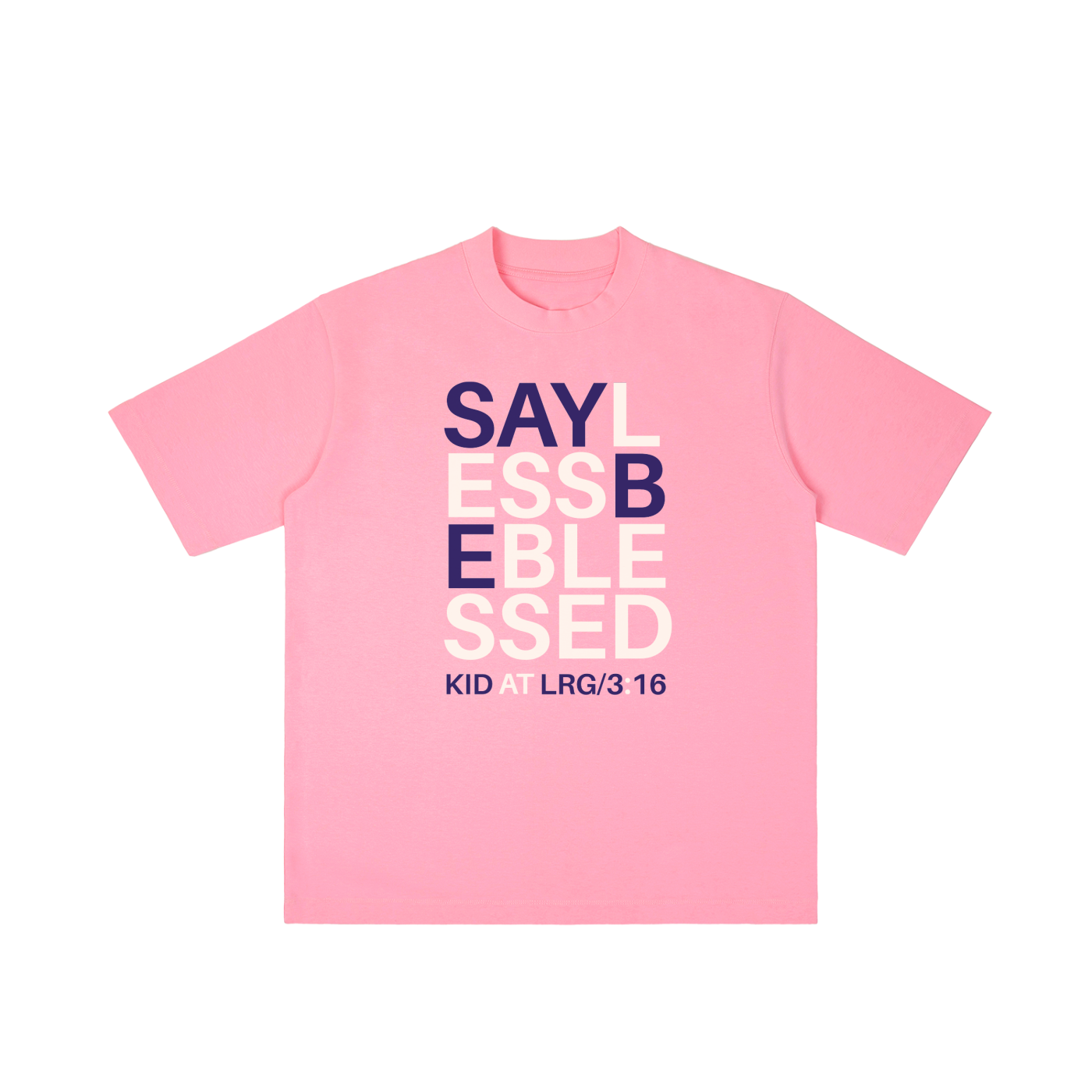 BE BLESSED KID 3:16: Vintage Wash Drop Shoulder T-shirt