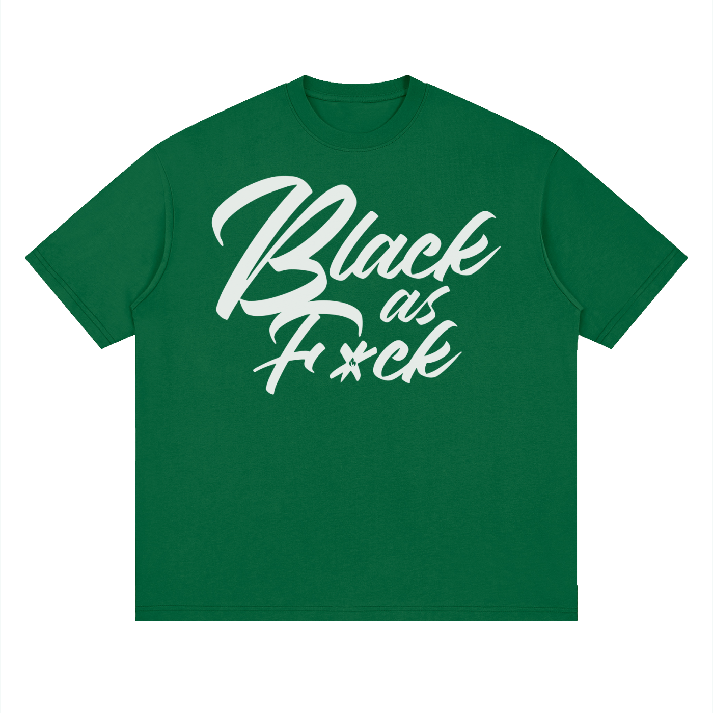 BLK AS FK: Streetwear Loose Drop Shoulder T-Shirt