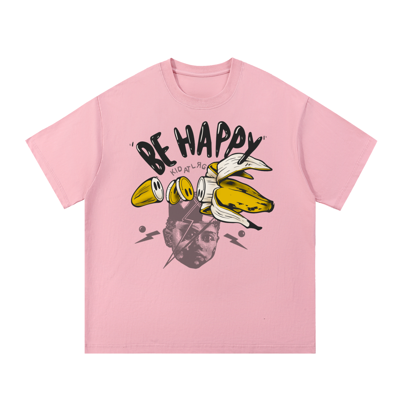 BE HAPPY: Essential Cotton T-Shirt
