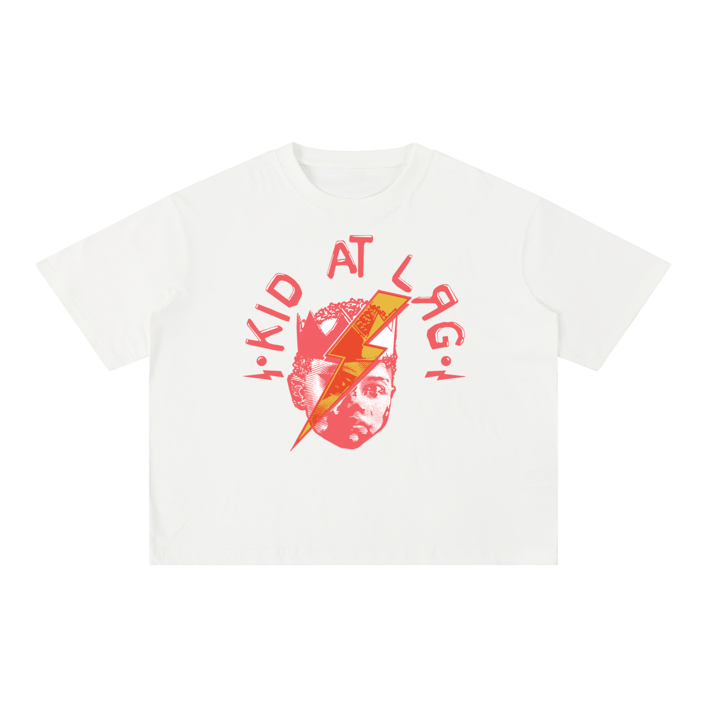 KAL LOGO 2: Mineral Wash Boxy Cotton T-Shirt
