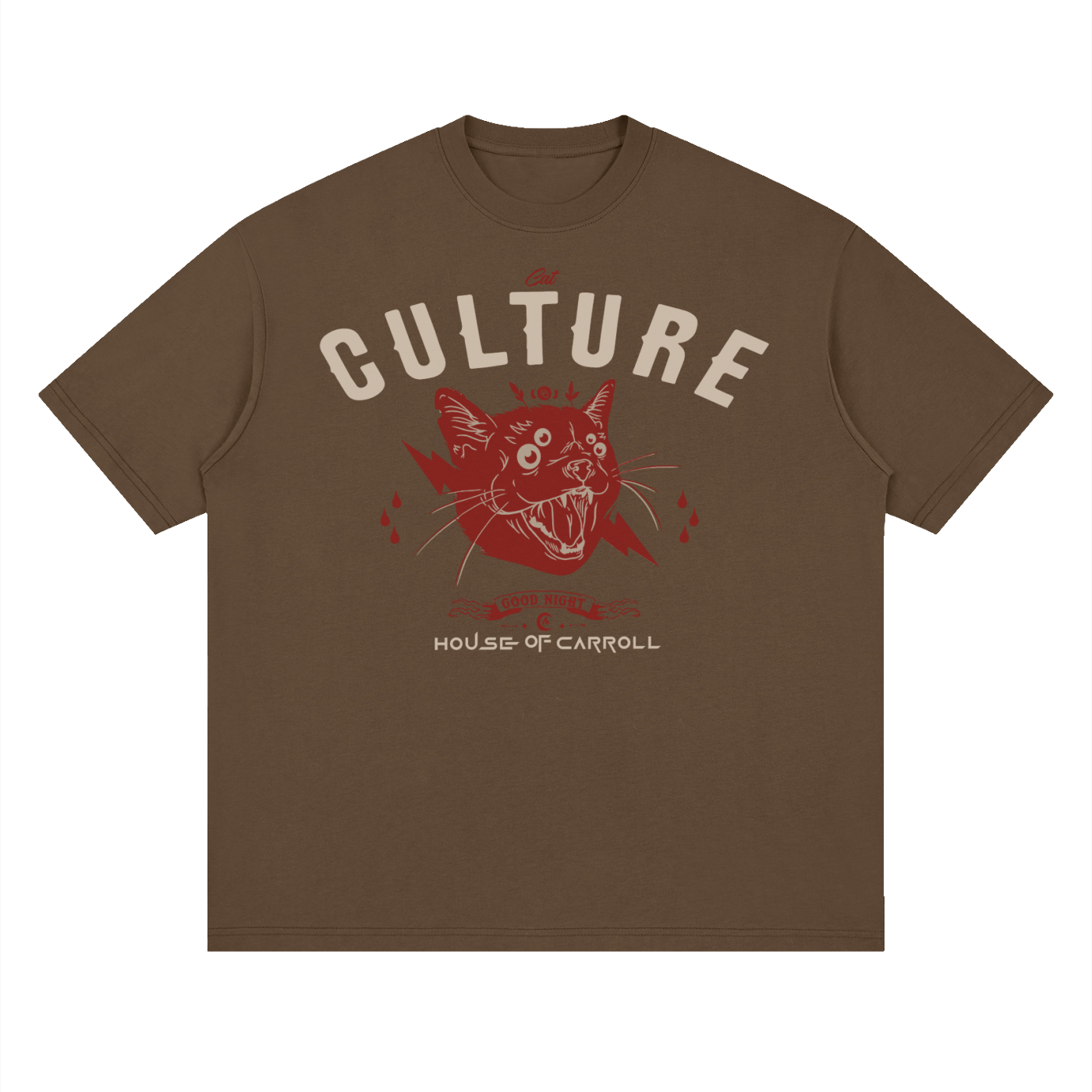 CAT CULTURE: Streetwear Loose Drop Shoulder T-Shirt