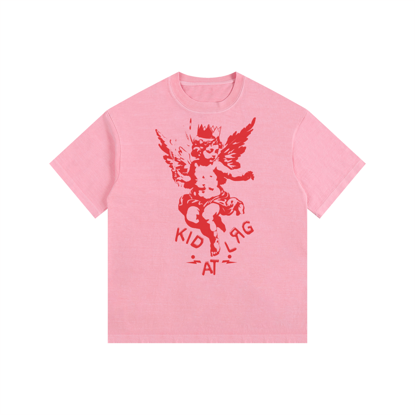 KID LOVER: Vintage Washed Oversized Cotton T-Shirt