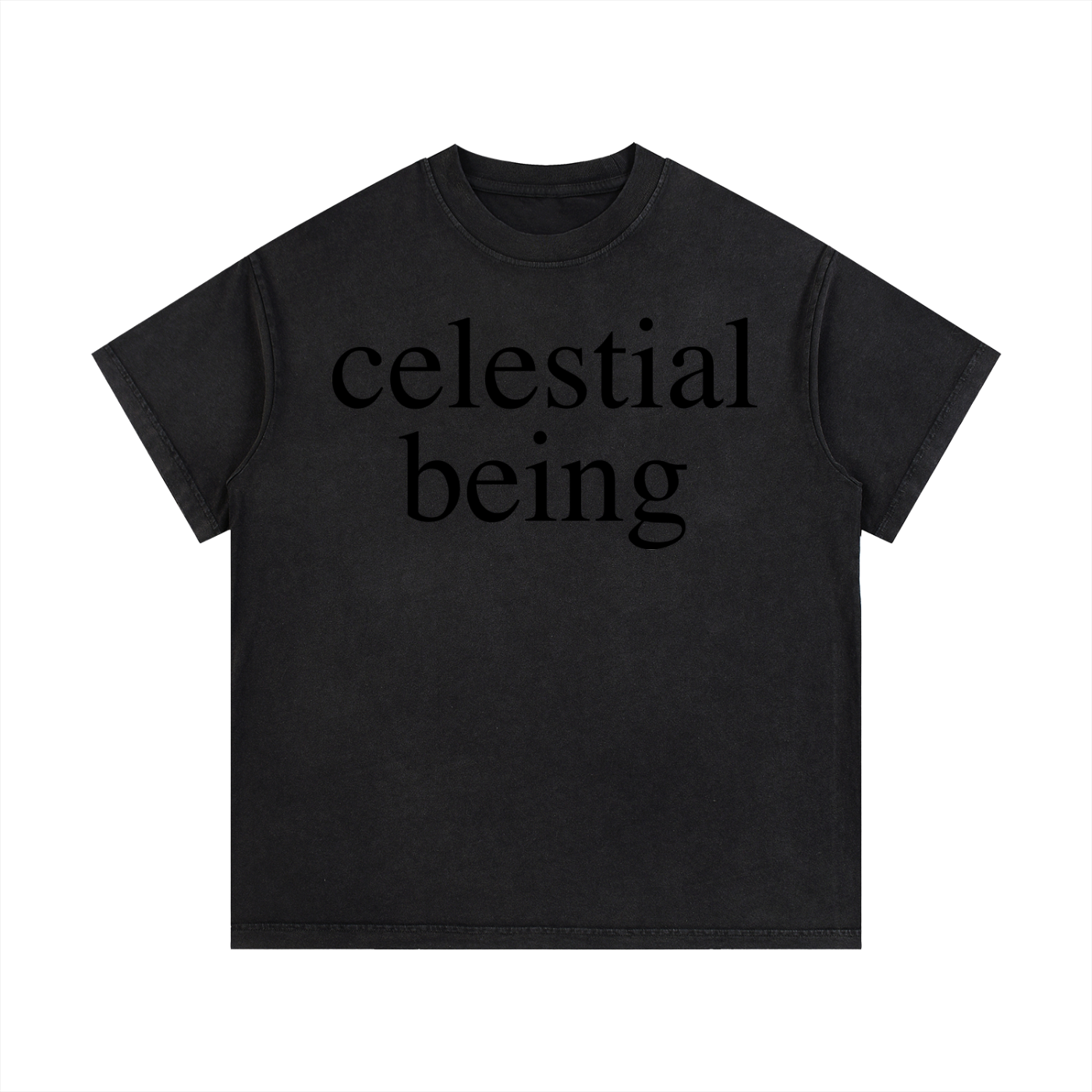 CELESTIAL BEING: Vintage Wash Cotton T-Shirt