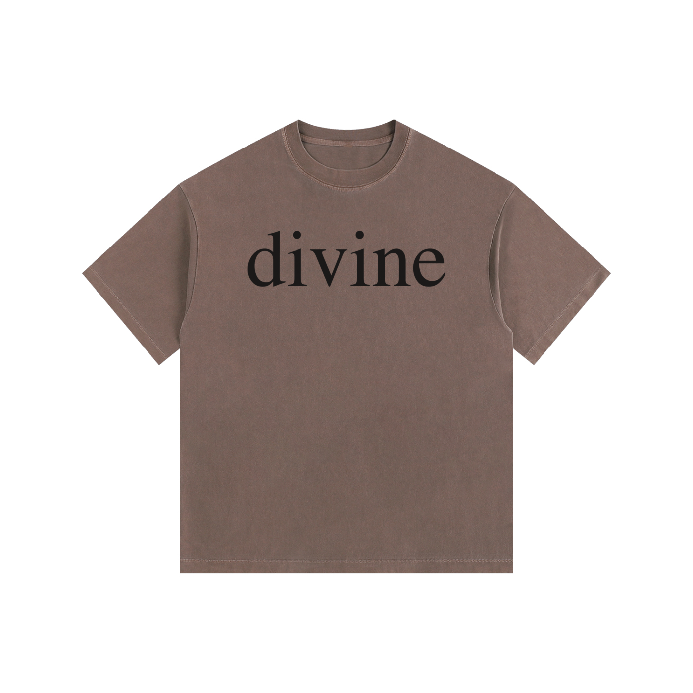 DIVINE: Vintage Washed Oversized Cotton T-Shirt