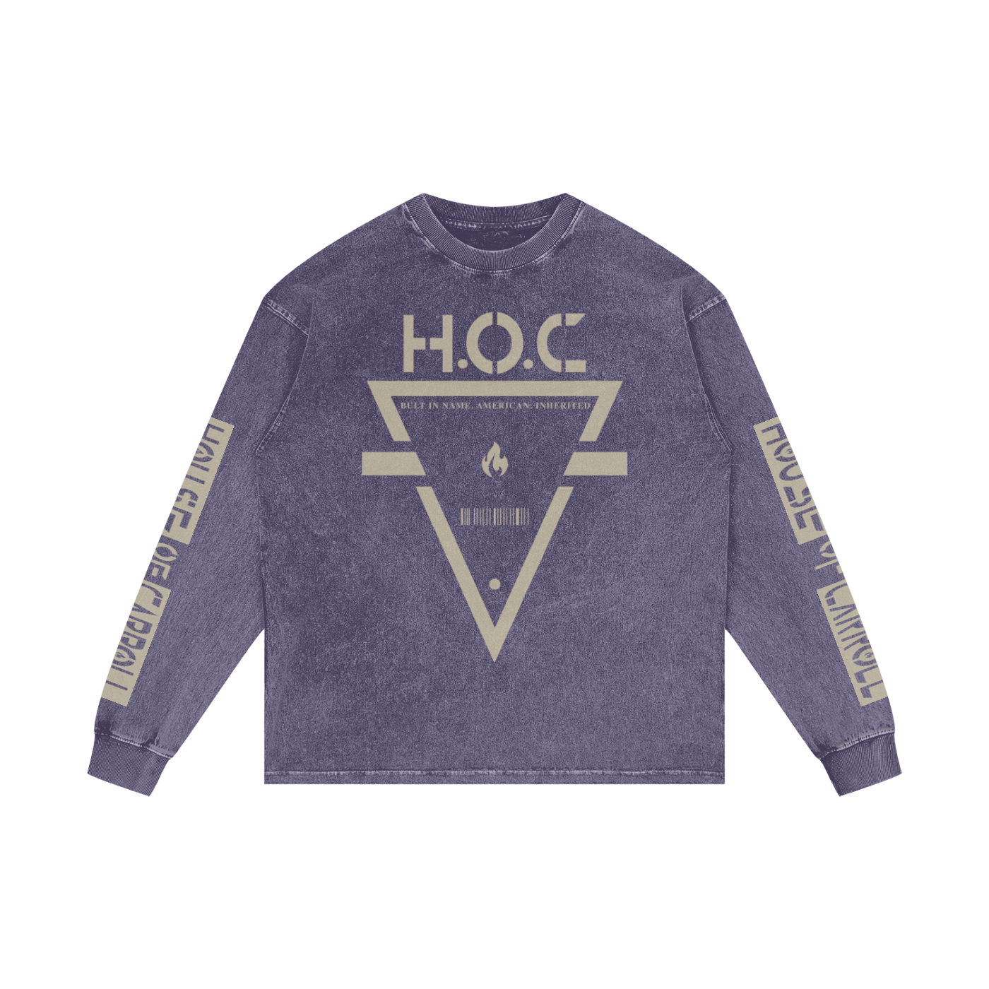 ACID WE US: Acid Wash Oversize Long Sleeve T-Shirt