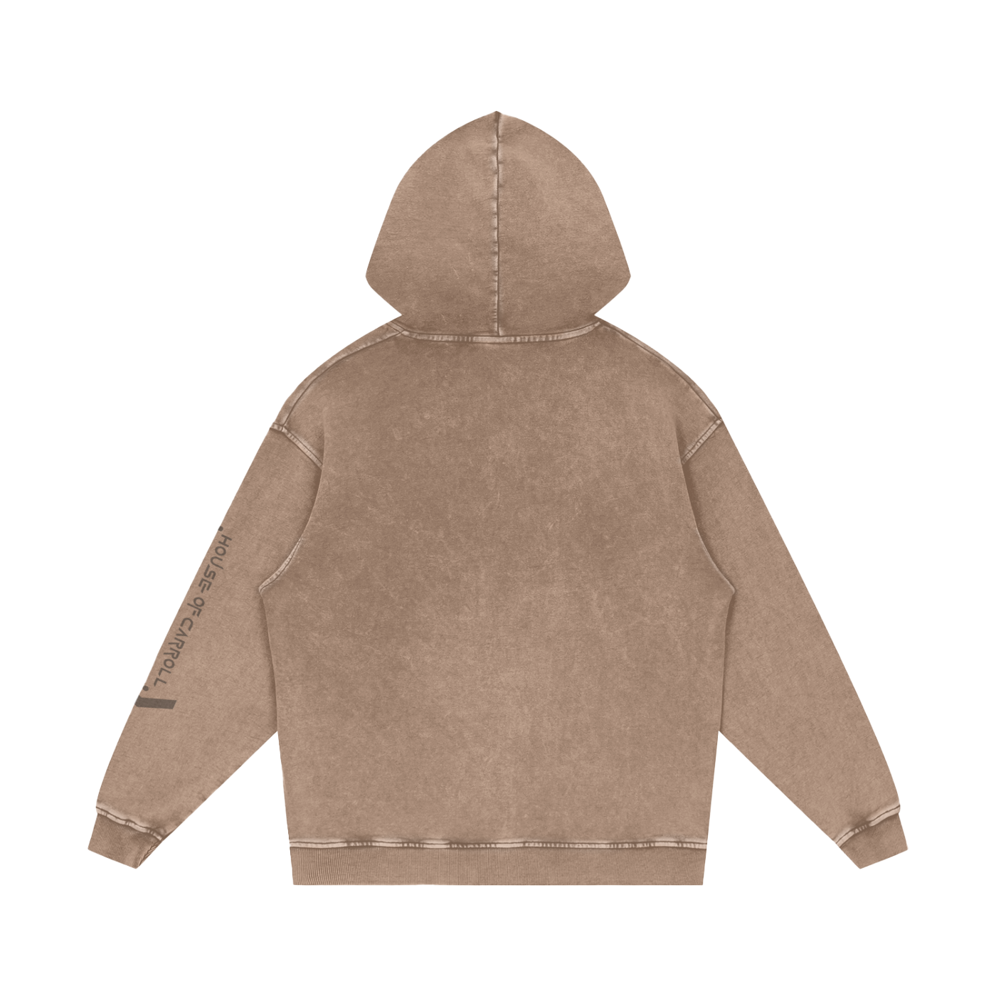 H.O.C SOCIAL CLUB logo: Snow Washed Loose Cotton Hoodie