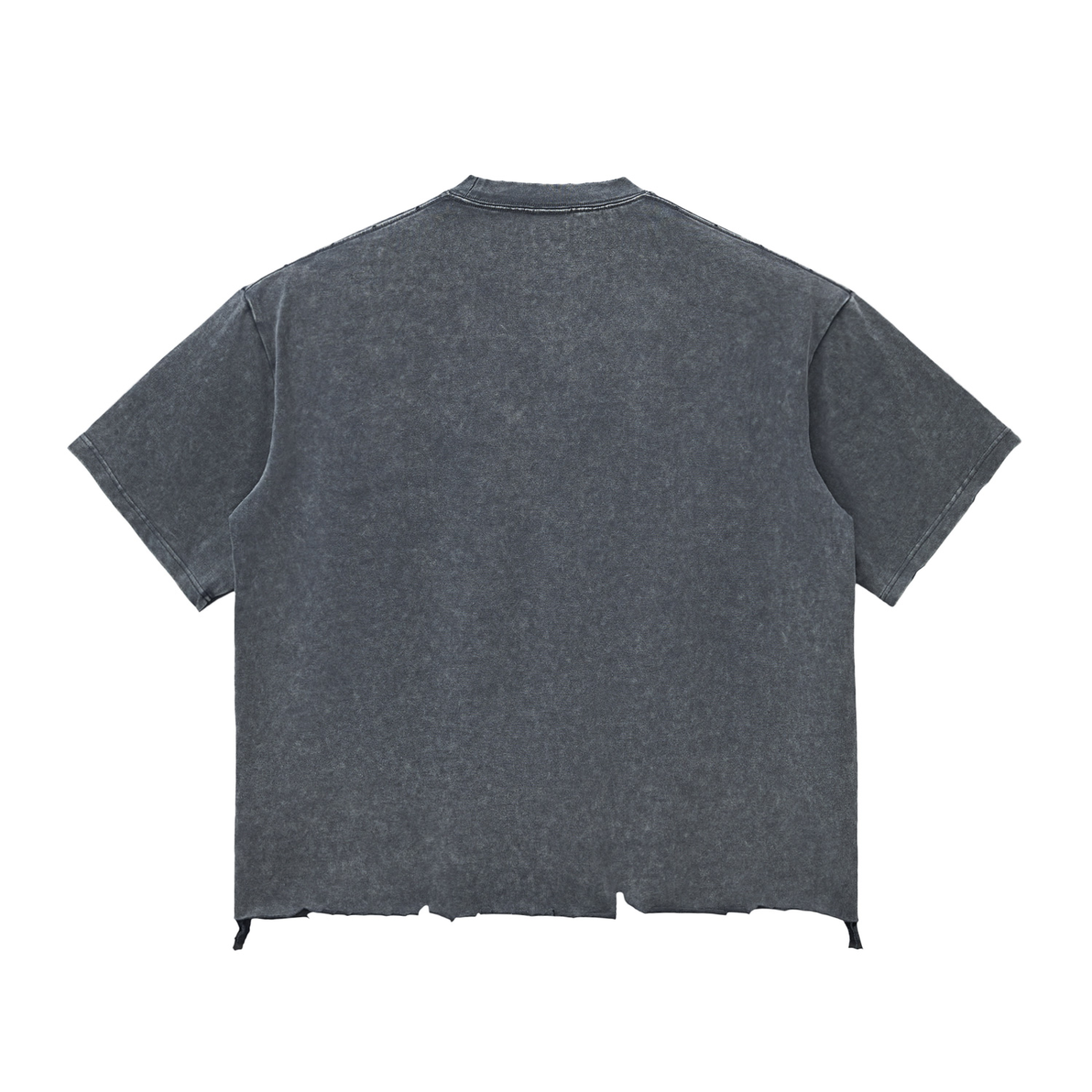 BEATS: Snow Wash Raw-Hem Boxy T-shirt