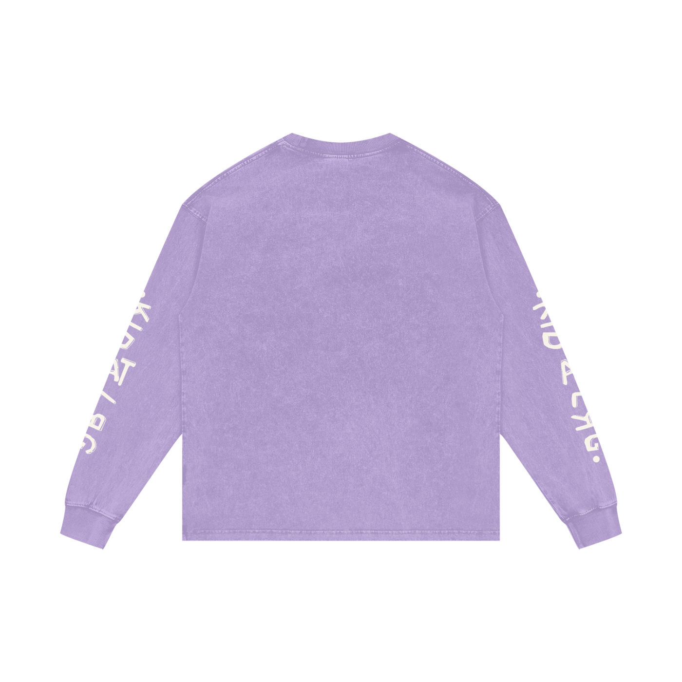 TWO SLEEVE DRIP: Acid Wash Oversize Long Sleeve T-Shirt