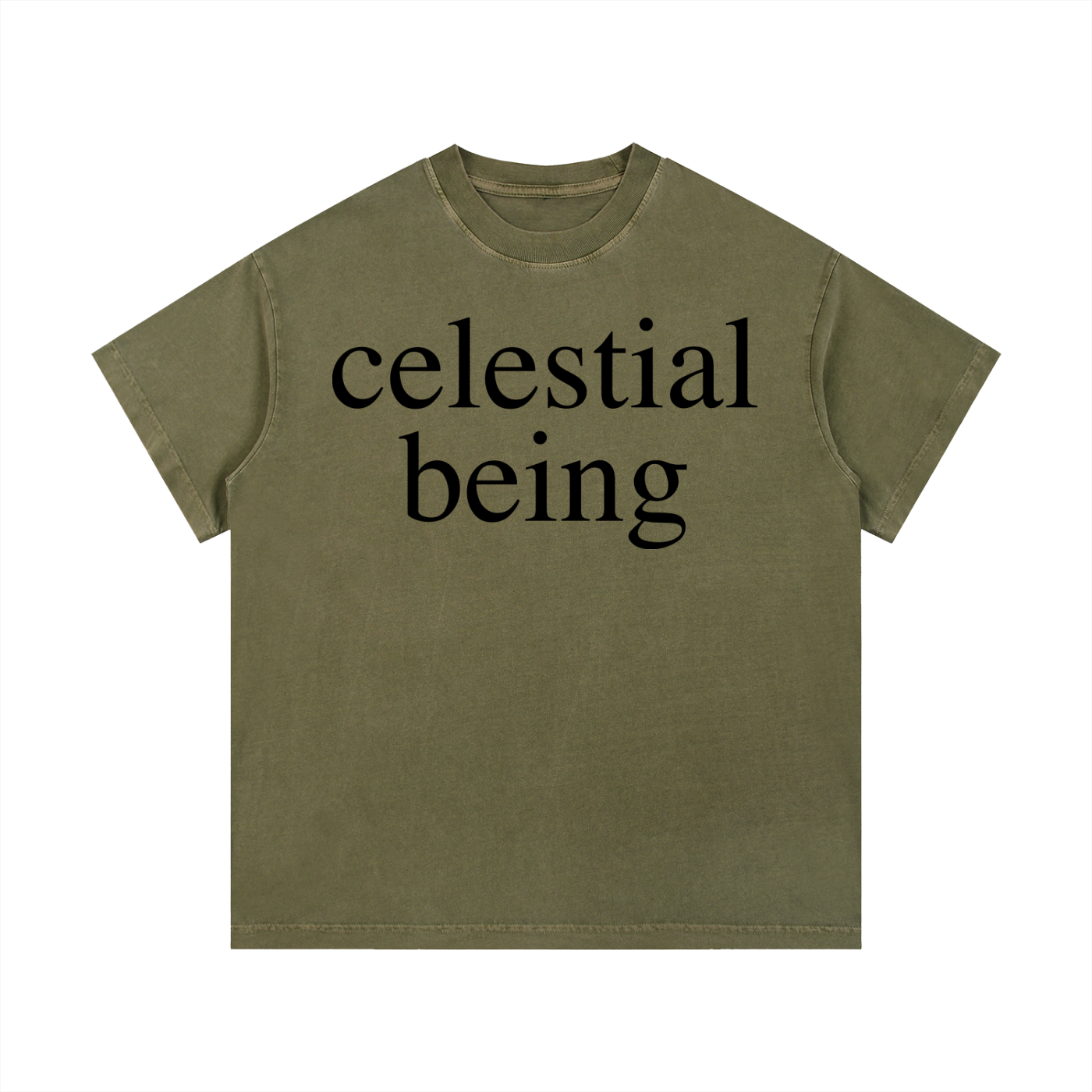 CELESTIAL BEING: Vintage Wash Cotton T-Shirt