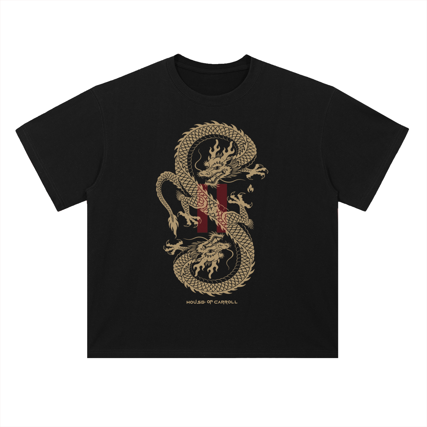 DRAGONZ: Heavyweight Drop Shoulder Cotton T-Shirt