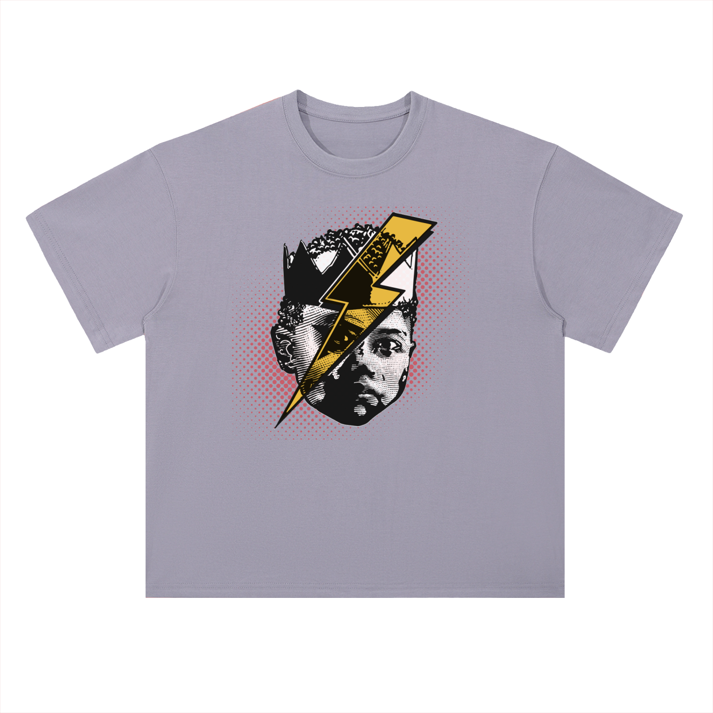 FACE OF KAL: Heavyweight Drop Shoulder Cotton T-Shirt