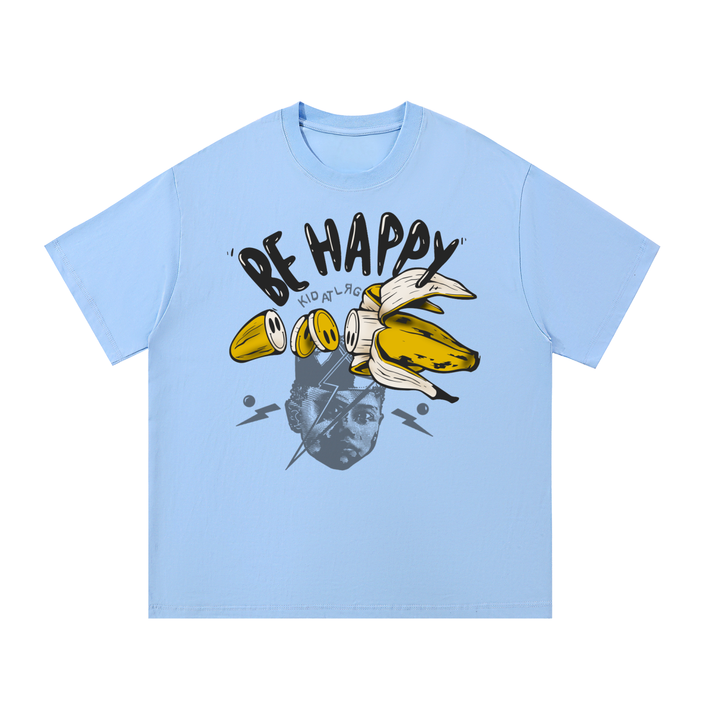 BE HAPPY: Essential Cotton T-Shirt