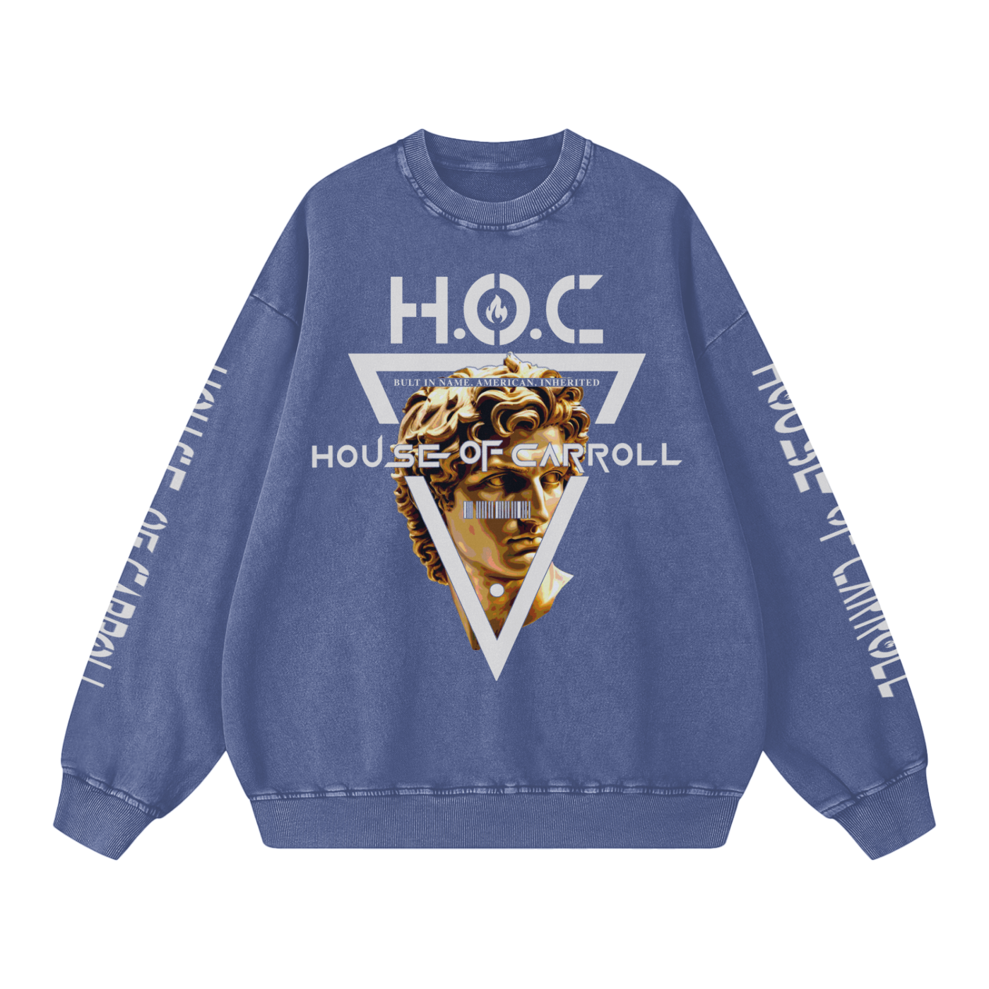 GOLDEN STATUE: Snow Washed Oversized Sweatshirt