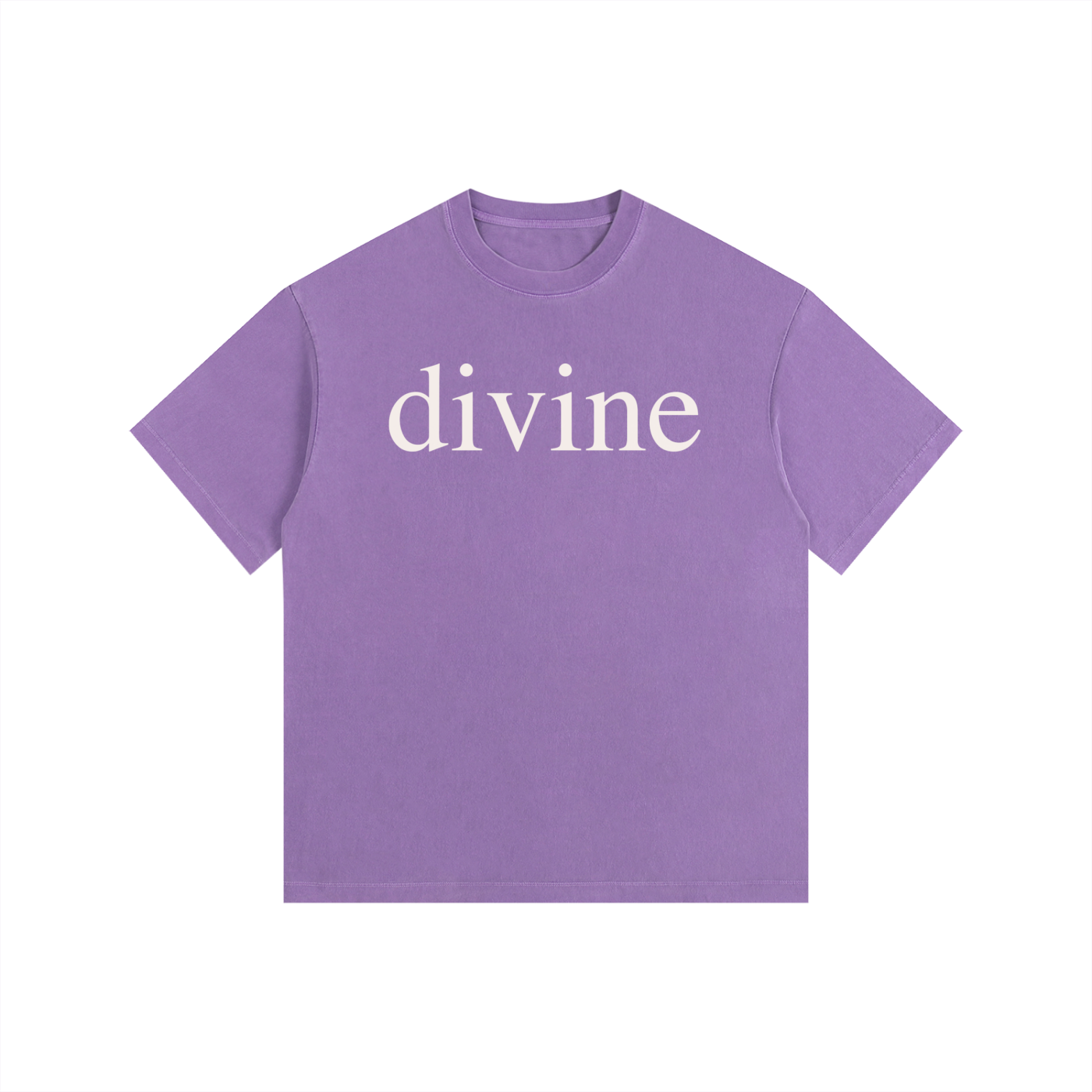 DIVINE: Vintage Washed Oversized Cotton T-Shirt