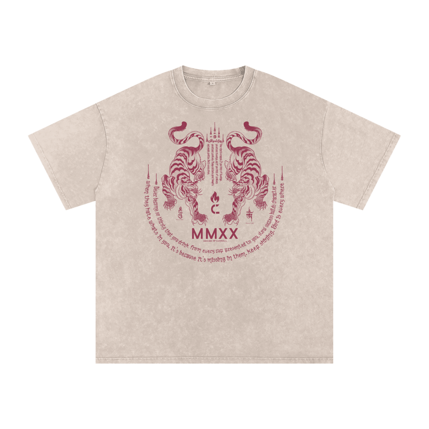 THE TWINS 2: Snow Washed Oversized Cotton T-Shirt