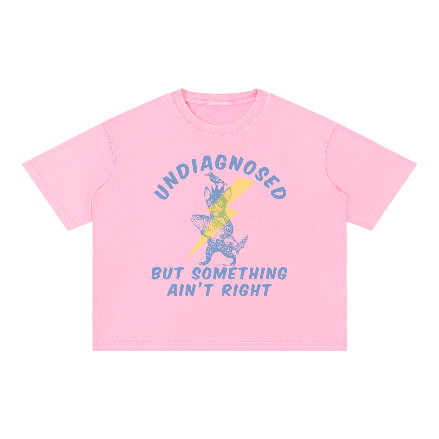 UNDIAGNOSED: Mineral Wash Boxy Cotton T-Shirt