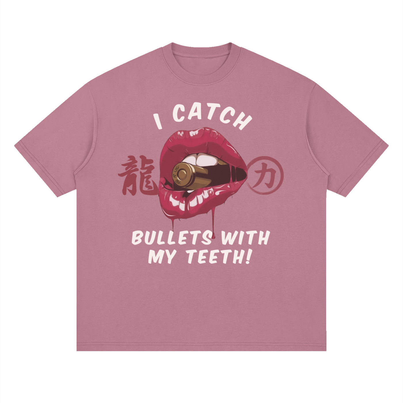 CATCHING BULLETS: Streetwear Loose Drop Shoulder T-Shirt