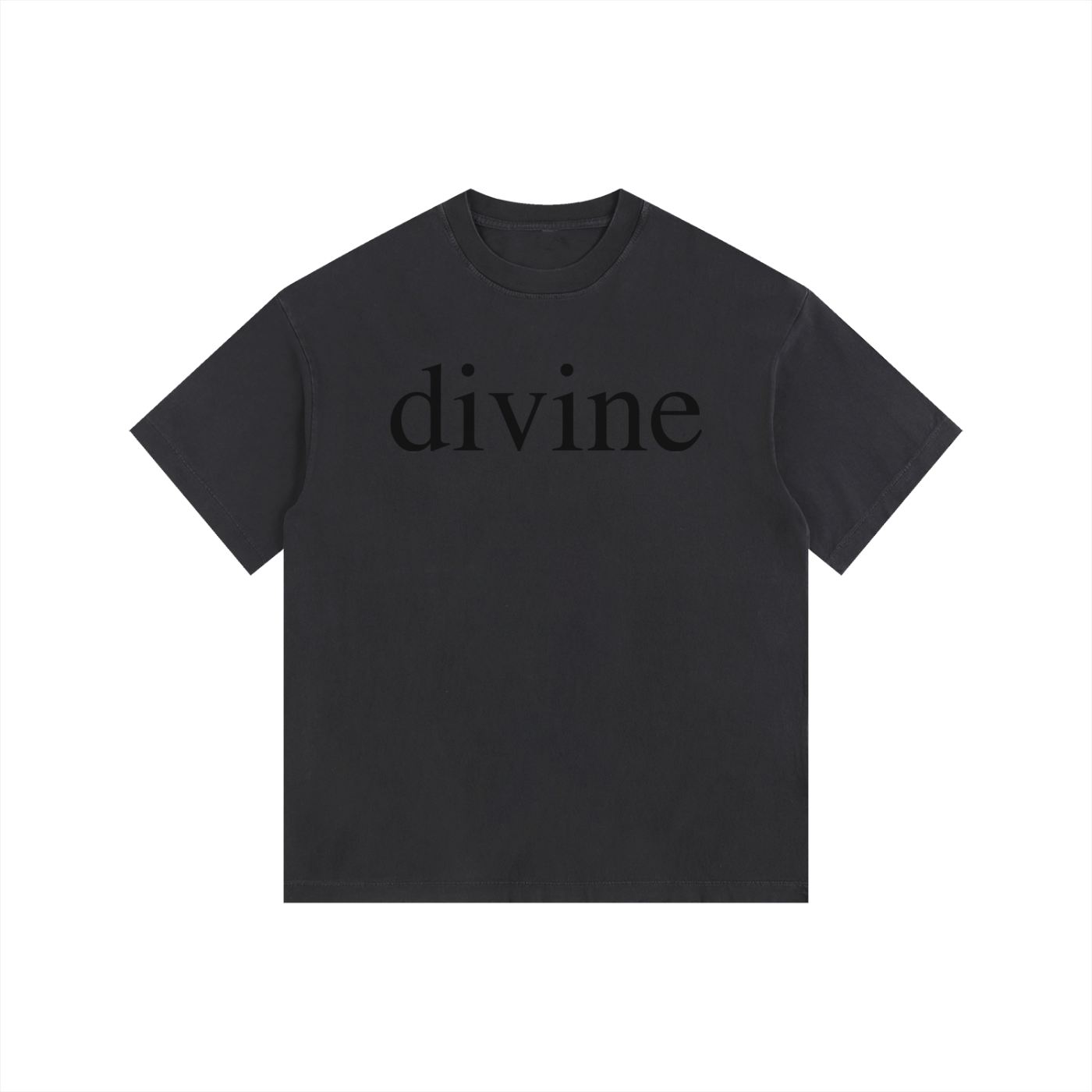 DIVINE: Vintage Washed Oversized Cotton T-Shirt