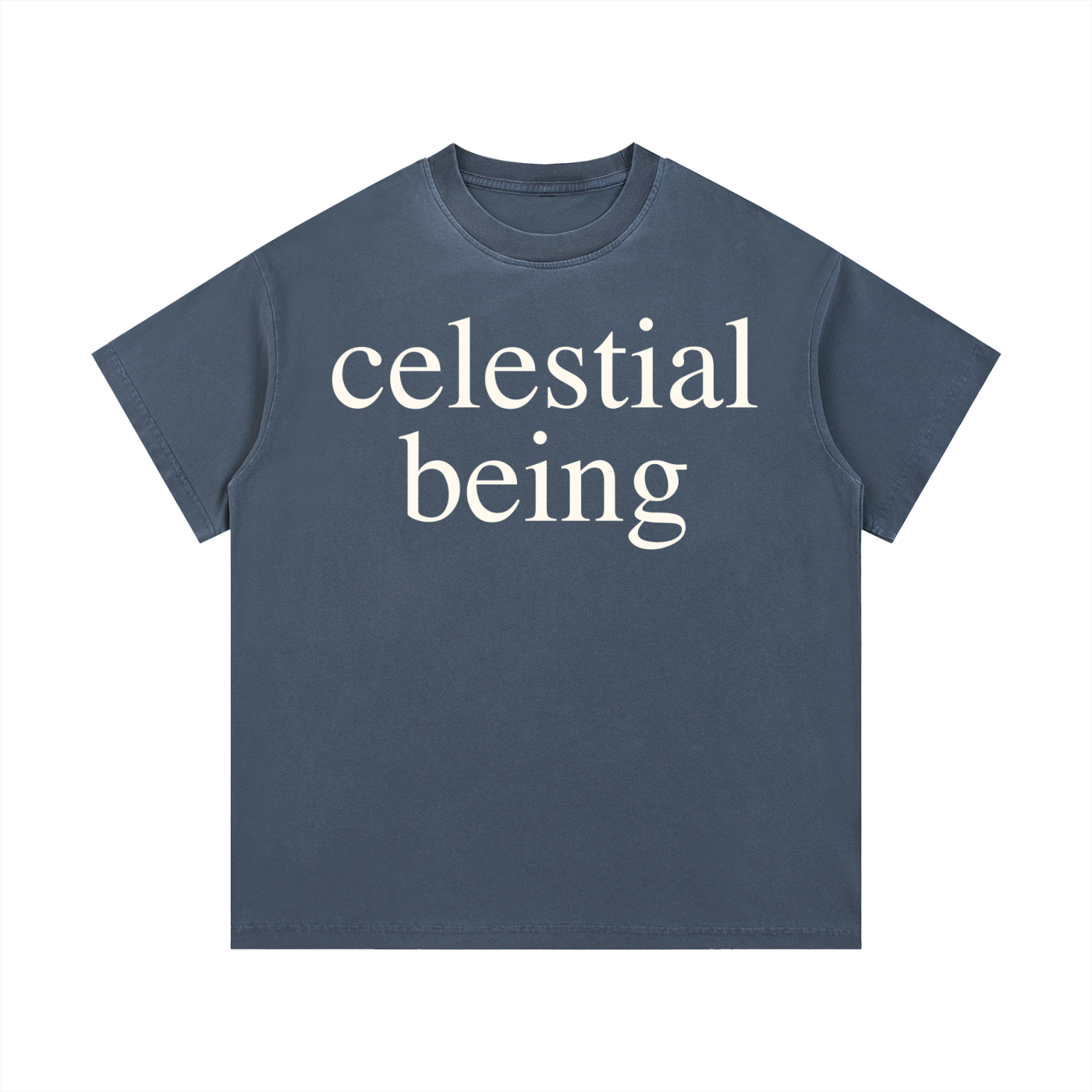 CELESTIAL BEING: Vintage Wash Cotton T-Shirt