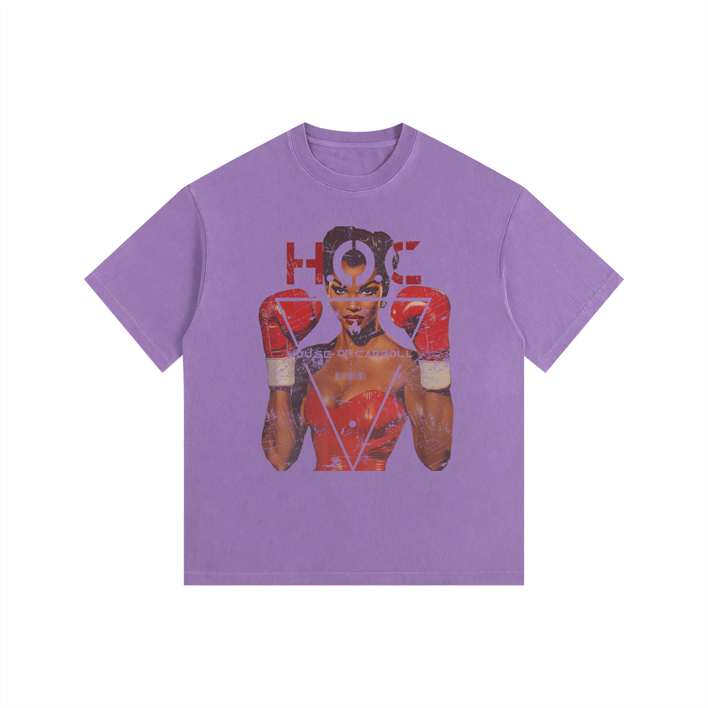 LADIES CHAMP: Vintage Washed Oversized Cotton T-Shirt