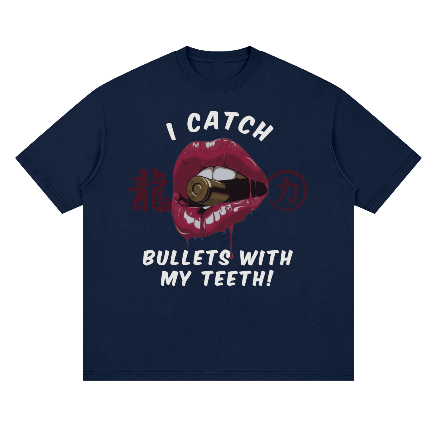 CATCHING BULLETS: Streetwear Loose Drop Shoulder T-Shirt