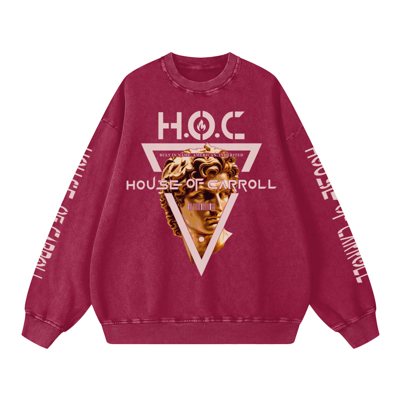 GOLDEN STATUE: Snow Washed Oversized Sweatshirt