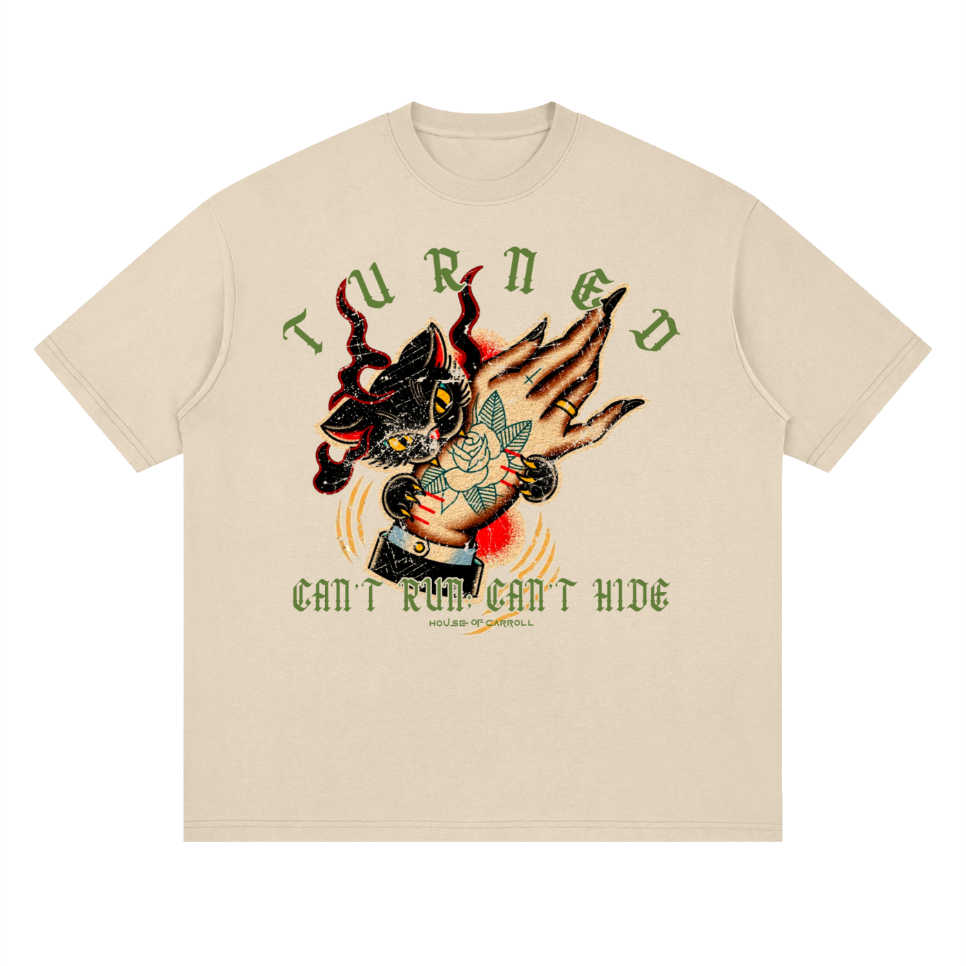 TURNED: Streetwear Loose Drop Shoulder T-Shirt