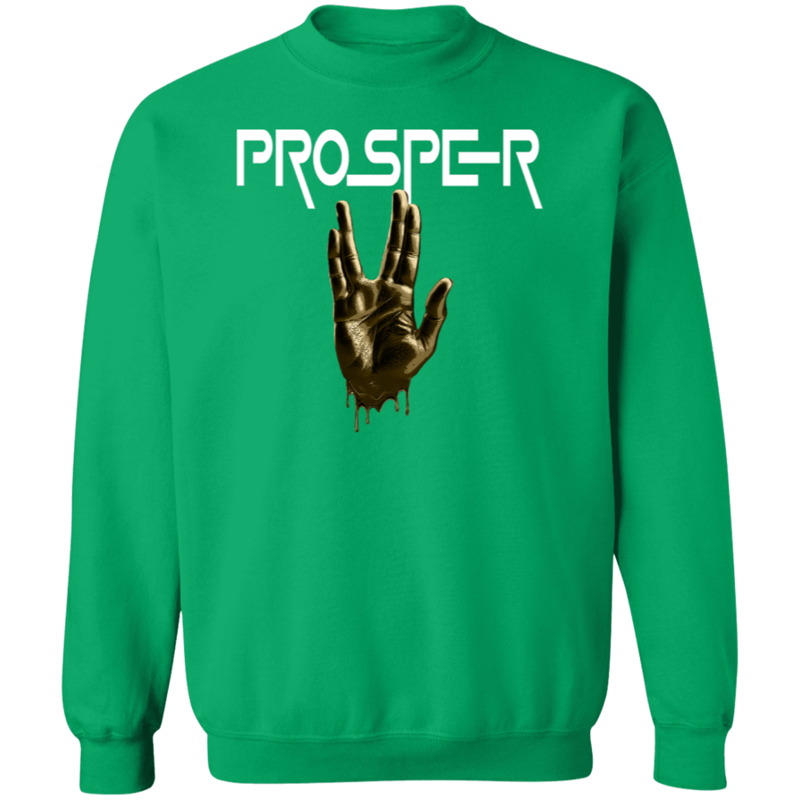 LONG PROSPER 1 G180 Gildan Crewneck Pullover Sweatshirt