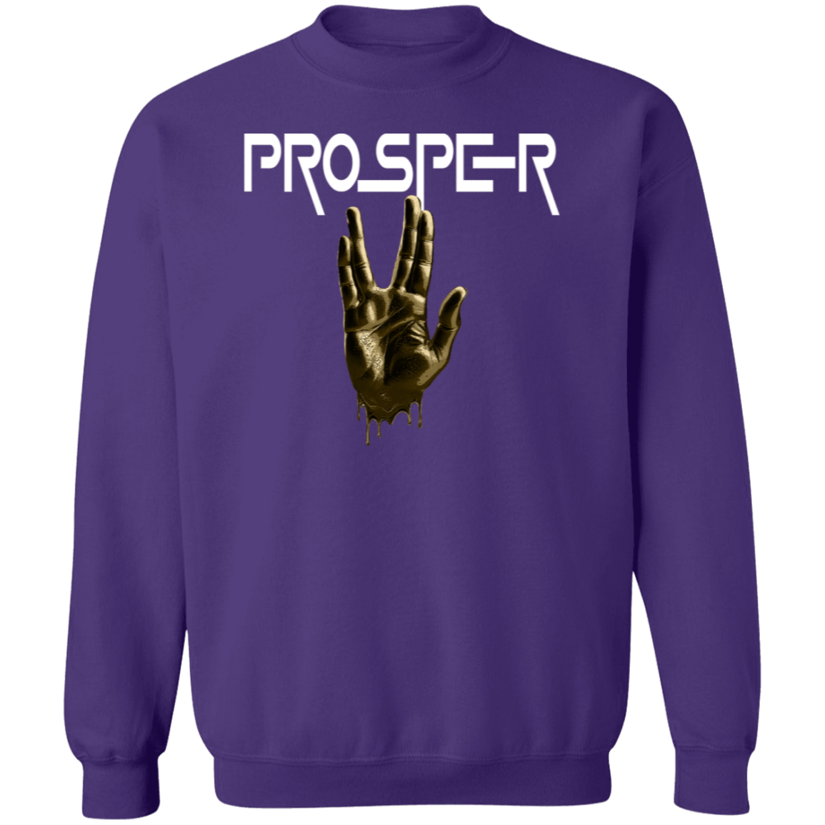 LONG PROSPER 1 G180 Gildan Crewneck Pullover Sweatshirt