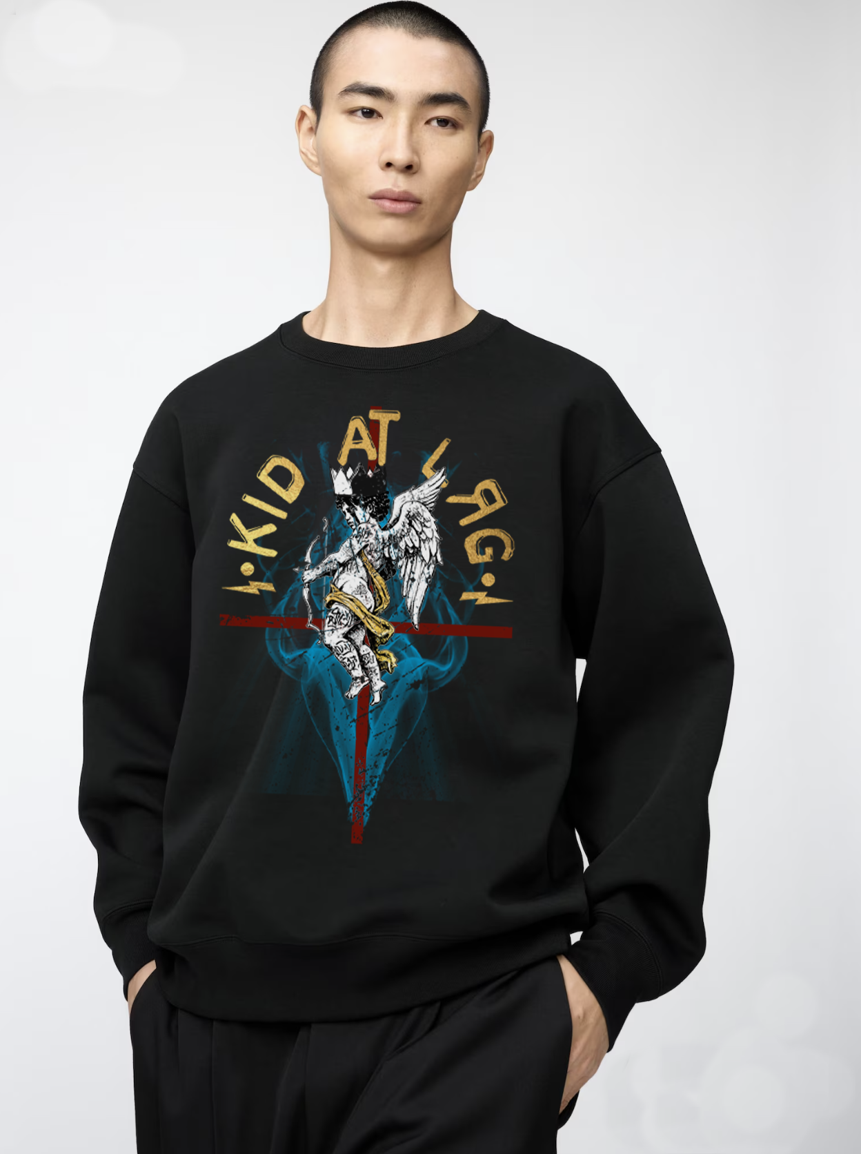 KID SACRIFICE: Essential Heavyweight Crewneck  Sweatshirt