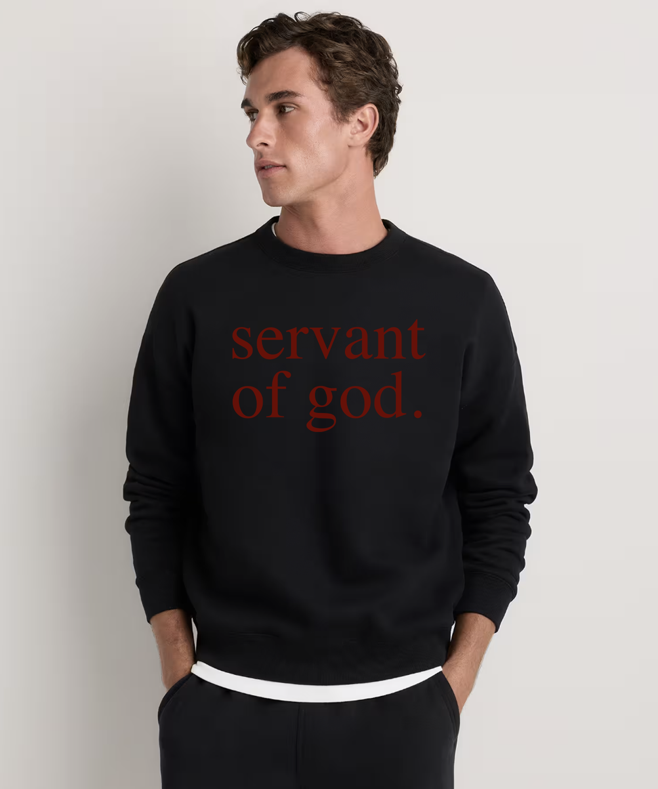 SERVANT OF GOD: Essential Heavyweight Crewneck  Sweatshirt
