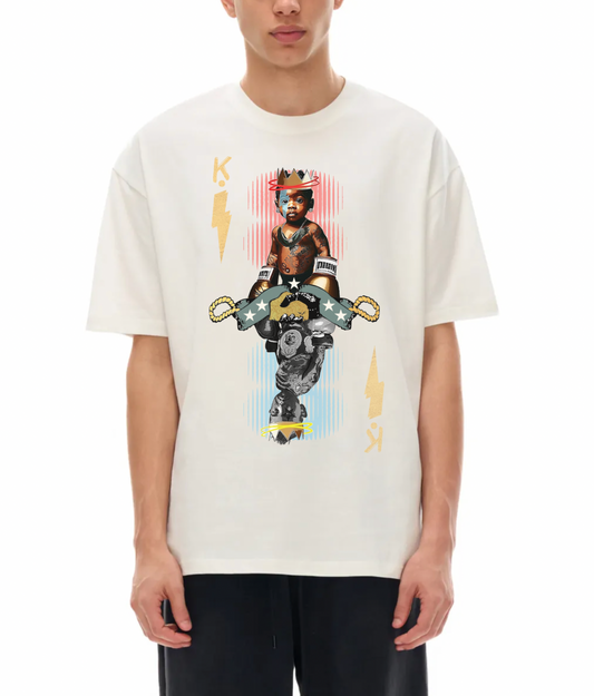 KID OF BOLTS: Vintage Washed Oversized Cotton T-Shirt