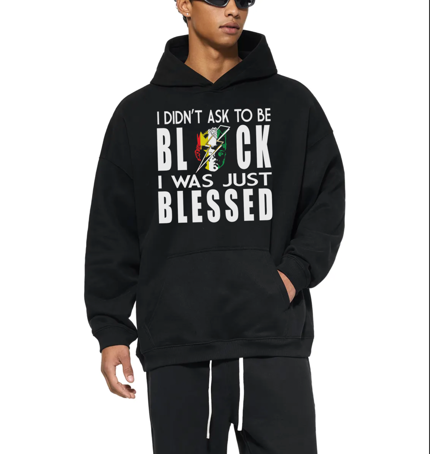 BLESSED TO BE Oversize Fleeced Hoodie