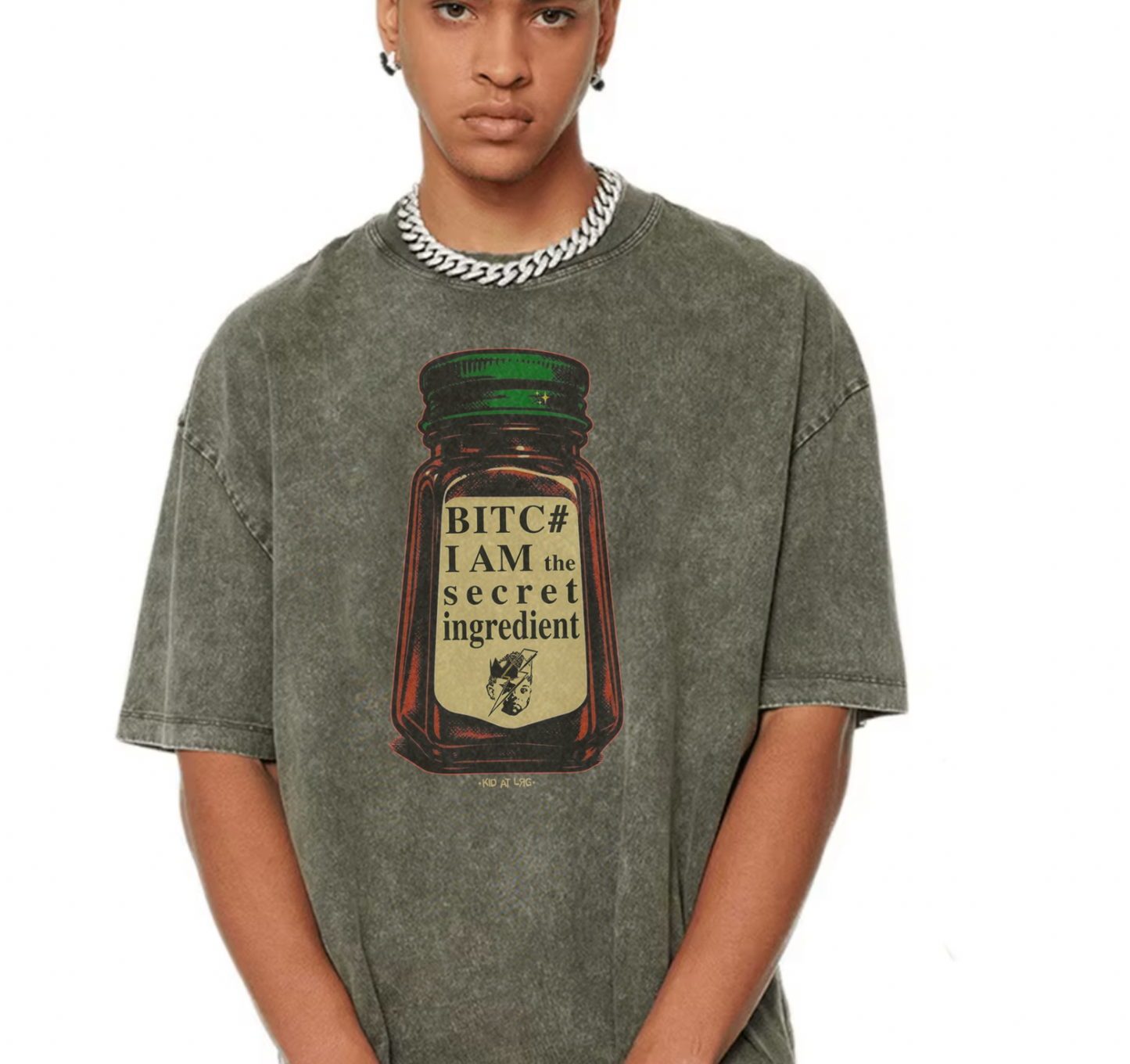 INGREDIENT: Vintage Washed Oversized Cotton T-Shirt