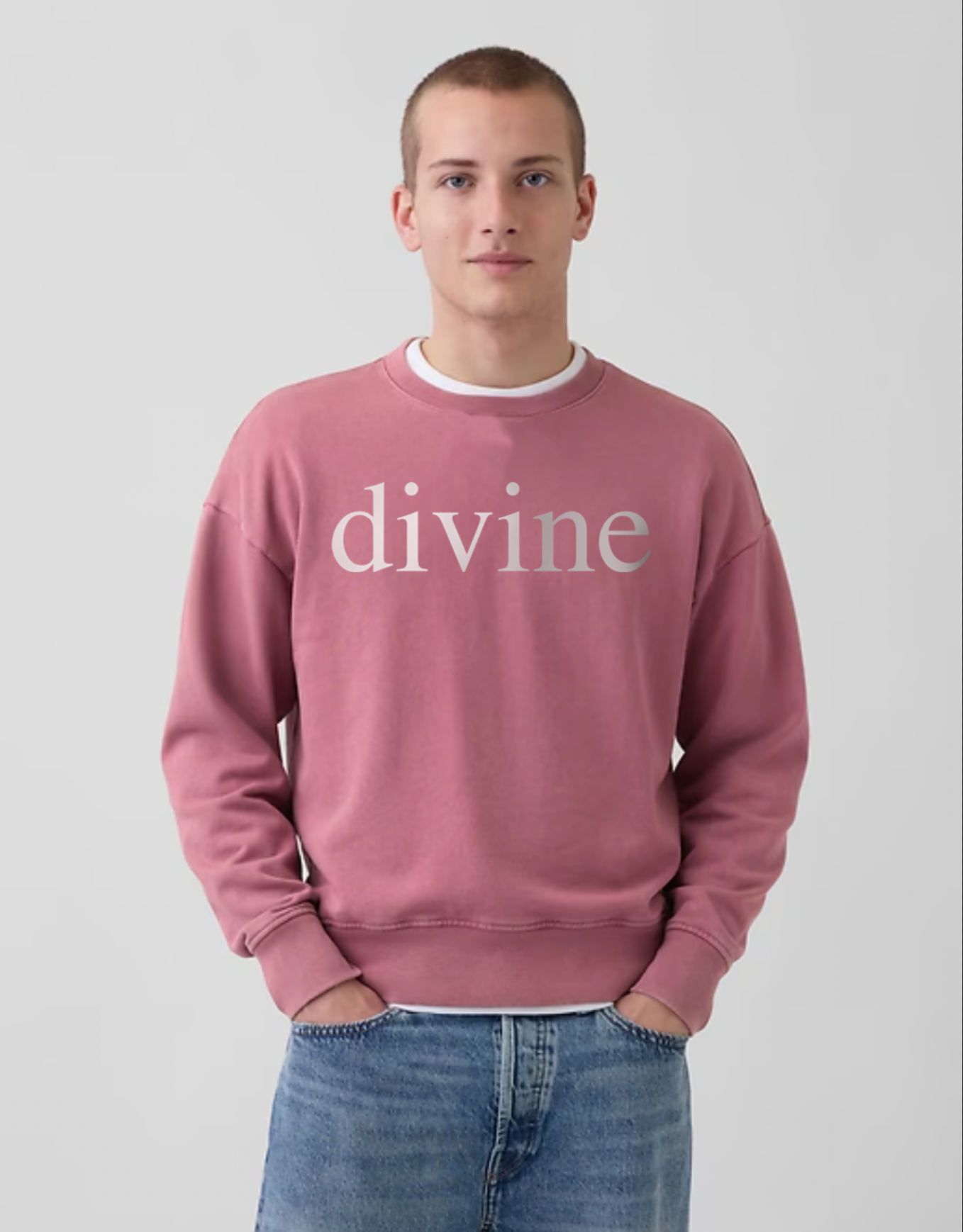 DEVINE: Vintage Washed Heavyweight Crewneck Sweatshirt