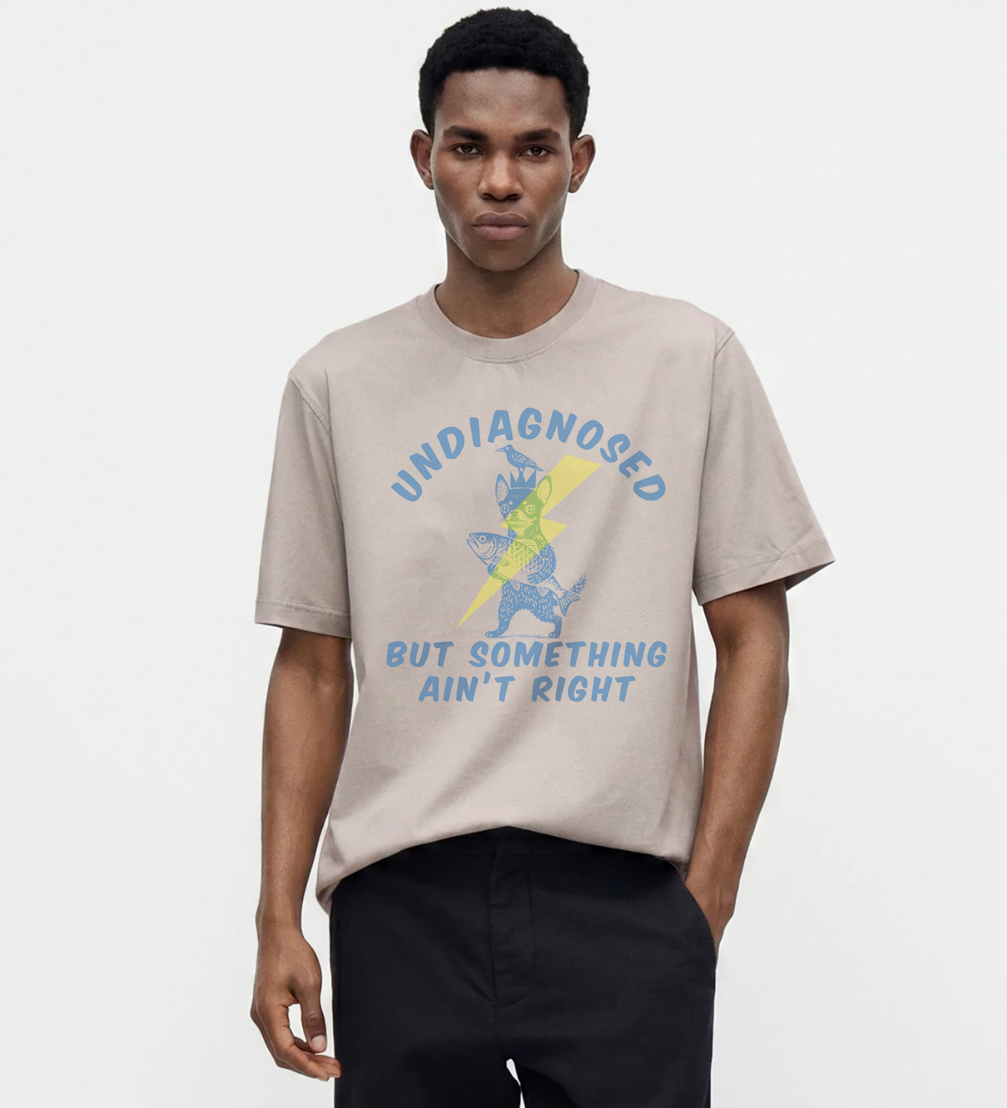UNDIAGNOSED: Mineral Wash Boxy Cotton T-Shirt
