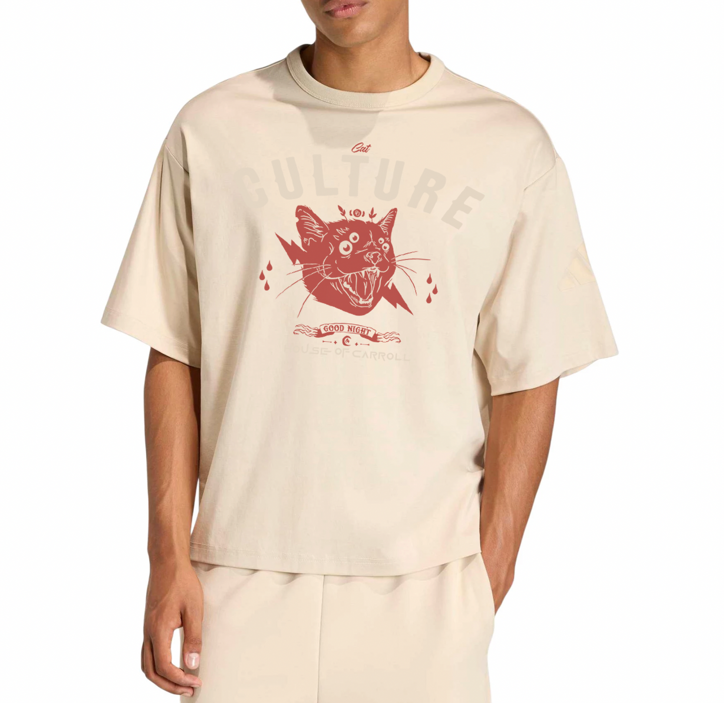 CAT CULTURE: Streetwear Loose Drop Shoulder T-Shirt