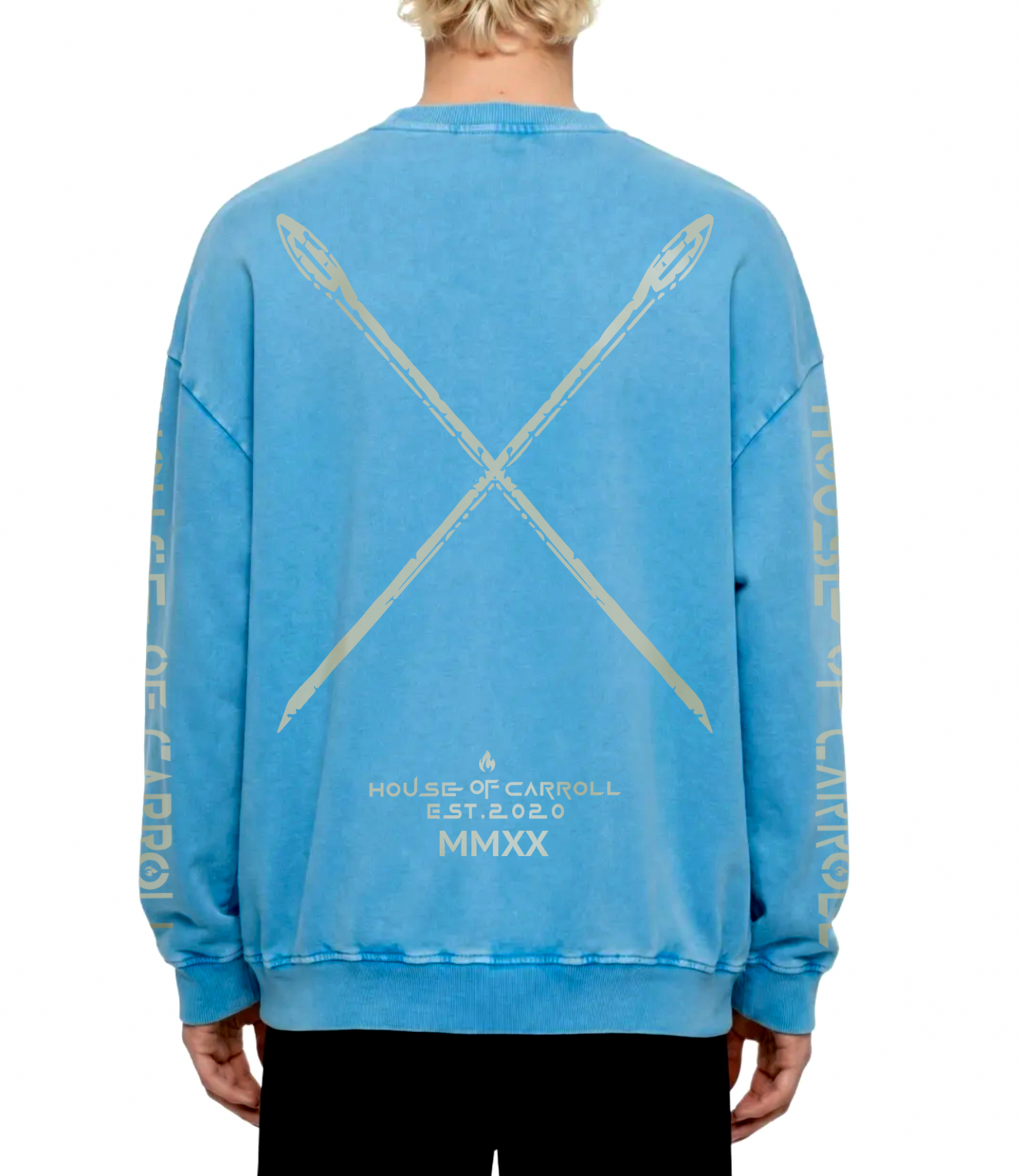 ORIGINAL GANGSTA SANCTUARY: Snow Washed Oversized Sweatshirt