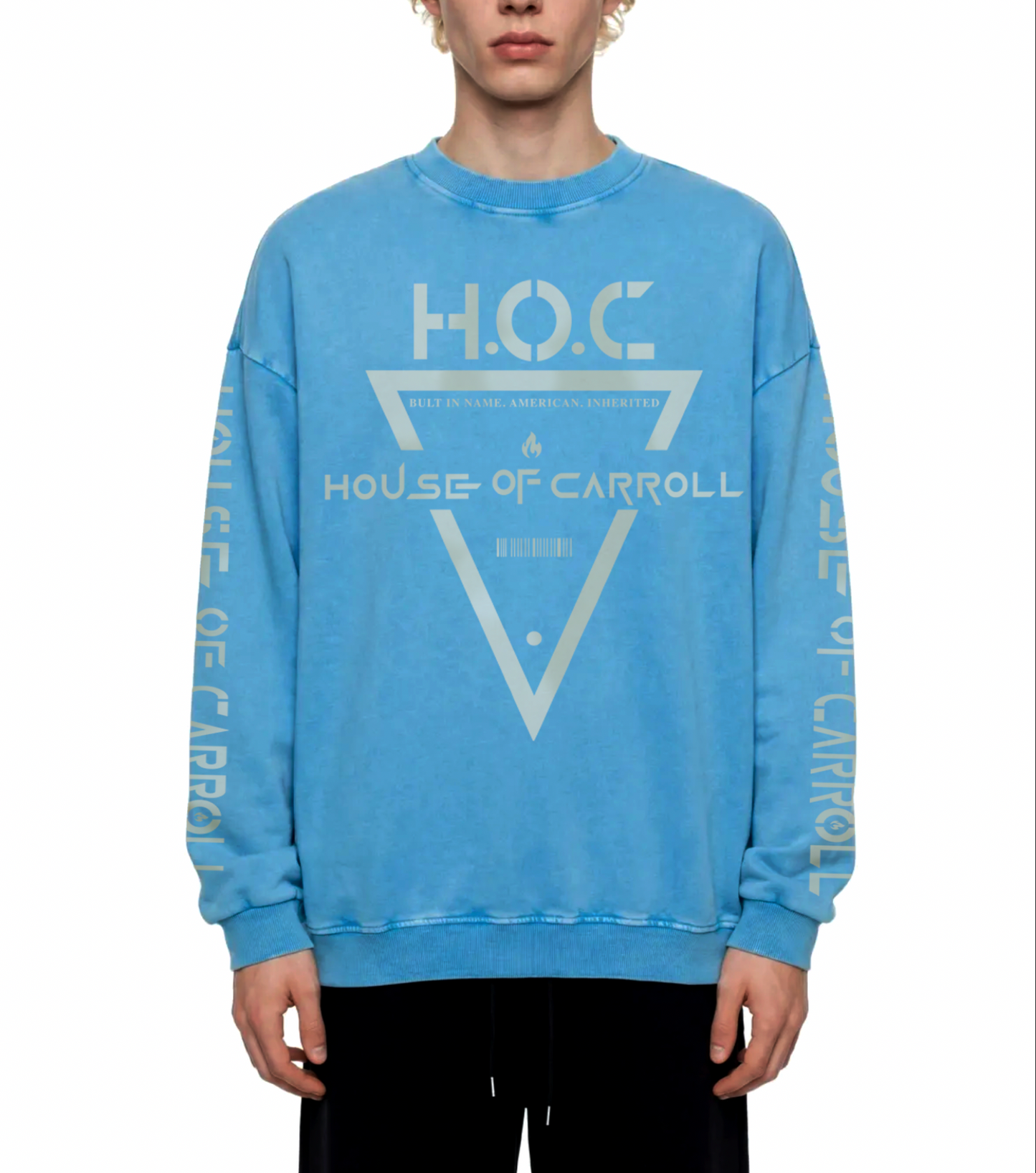 ORIGINAL GANGSTA SANCTUARY: Snow Washed Oversized Sweatshirt