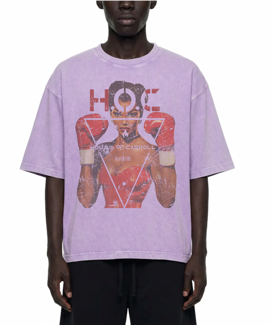 LADIES CHAMP: Vintage Washed Oversized Cotton T-Shirt