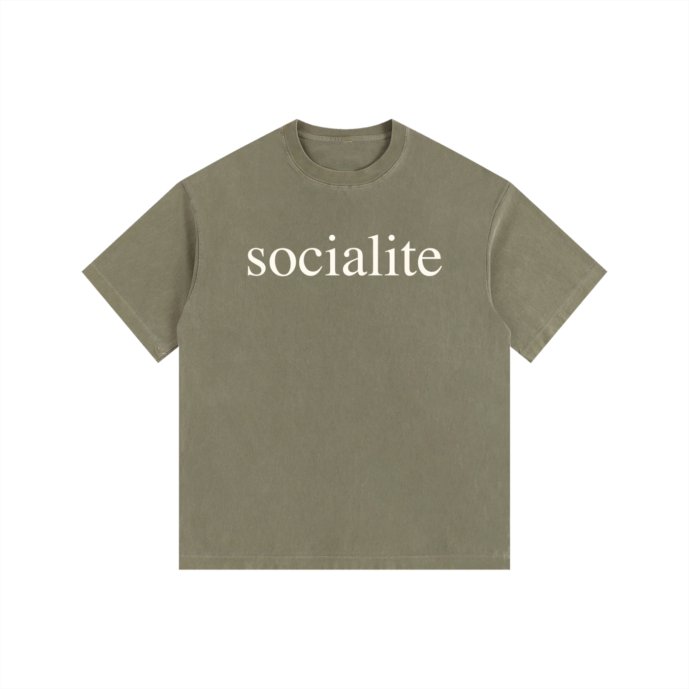 SOCIALITE: Vintage Washed Oversized Cotton T-Shirt