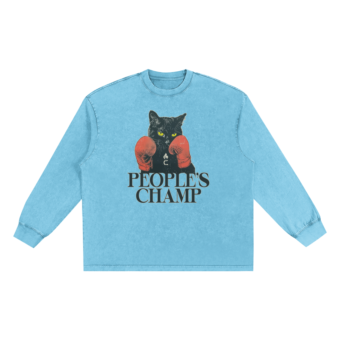 PEOPLE'S CHAMP 2: Snow Washed Frayed Edge T-Shirt