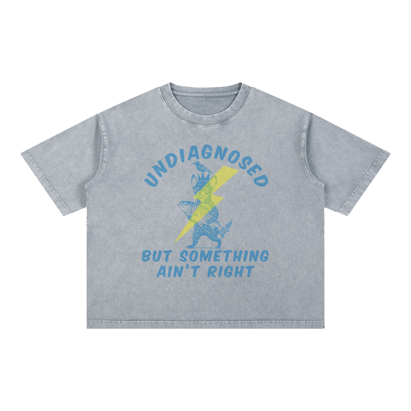 UNDIAGNOSED: Mineral Wash Boxy Cotton T-Shirt
